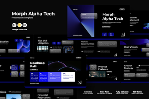 Morph Alpha Tech - Google Slides, a Presentation Template by QR Design Studio