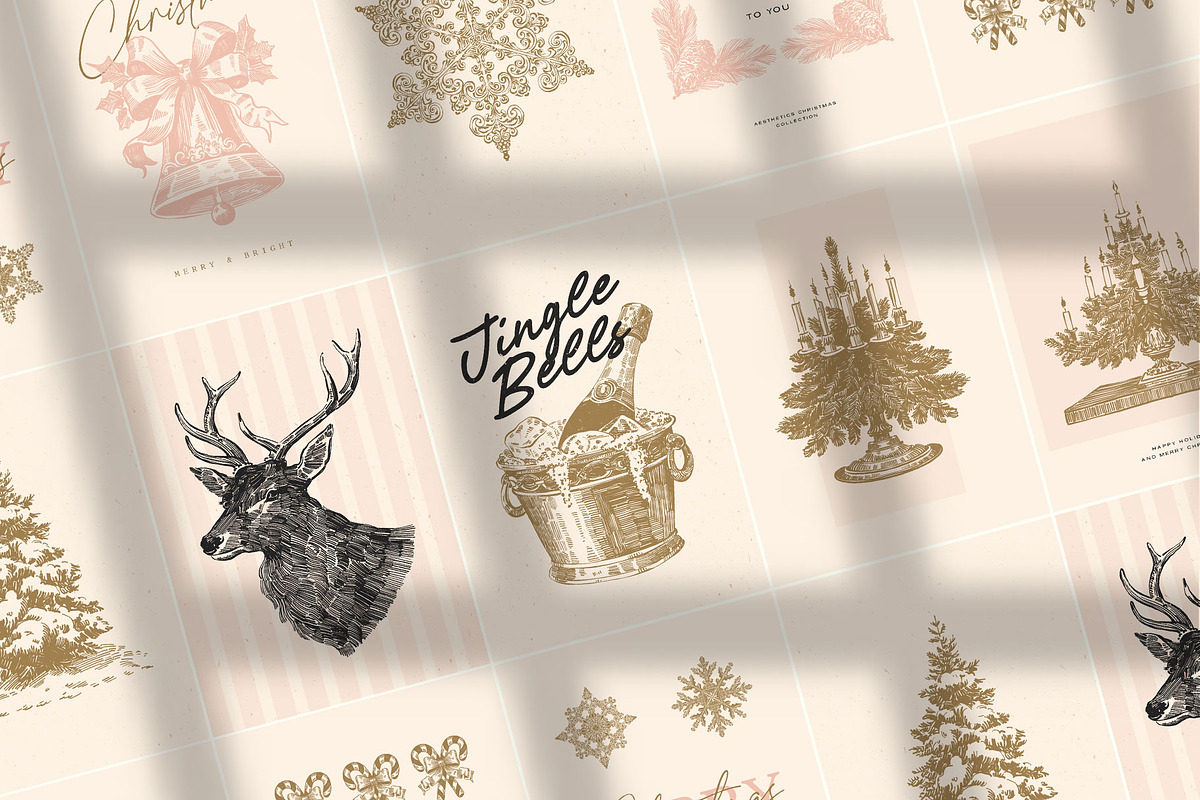 50 Dark Christmas Poster Templates, an Object Graphic by KetteCreate (Photo 8 of 15)