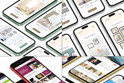 Realistic 3D iPhone Mock-Up Bundle 4, an iPhone Mockup by Graphicsworld125 (Thumbnail 1 of 16)
