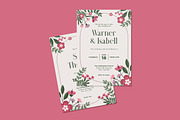 Belsa Wedding Invitation Template, an Invitation Template by iDoodle Studio (Thumbnail 3 of 4)