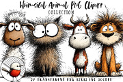 Whimsical Animal PNG Clipart, an Illustration by OK Design (Thumbnail 1 of 6)
