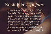 Nostalgia Typeface, a Serif Font by MaxArt Foundry (Thumbnail 3 of 20)