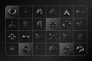 3D Dark Geometrics 234 illustrations, an Object Graphic by assetpro.design (Thumbnail 12 of 16)