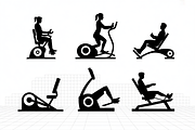 Vector Gym and Fitness Silhouette, an Illustration by Amazin_art (Thumbnail 6 of 6)