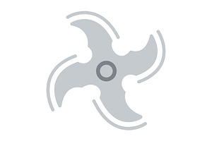 Makibishi Flat Icon, a Duotone Icon by Pexelpy