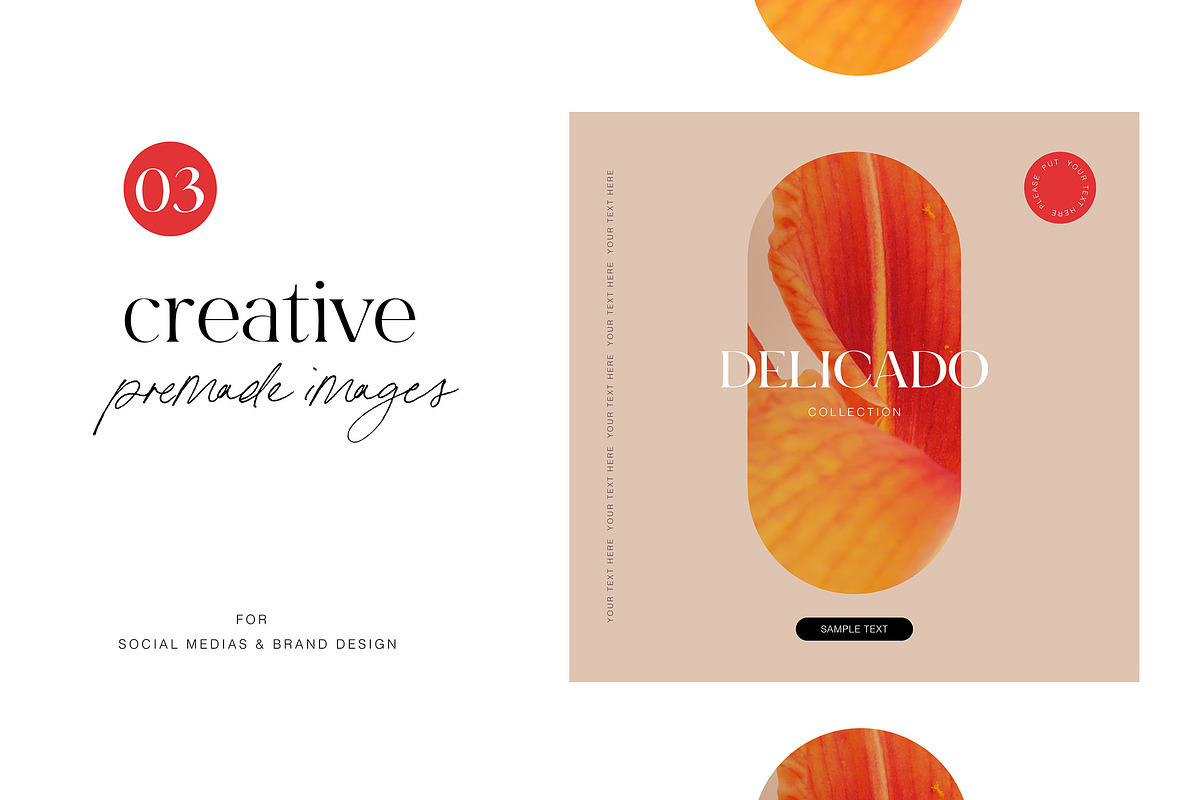 #3 Delicado. Branding & social media, a Social Media Template by StudioPhoto (Photo 2 of 8)