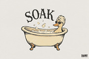 Soak PNG, Duck In Bathtub, an Illustration by SharpMarketplace (Thumbnail 1 of 4)