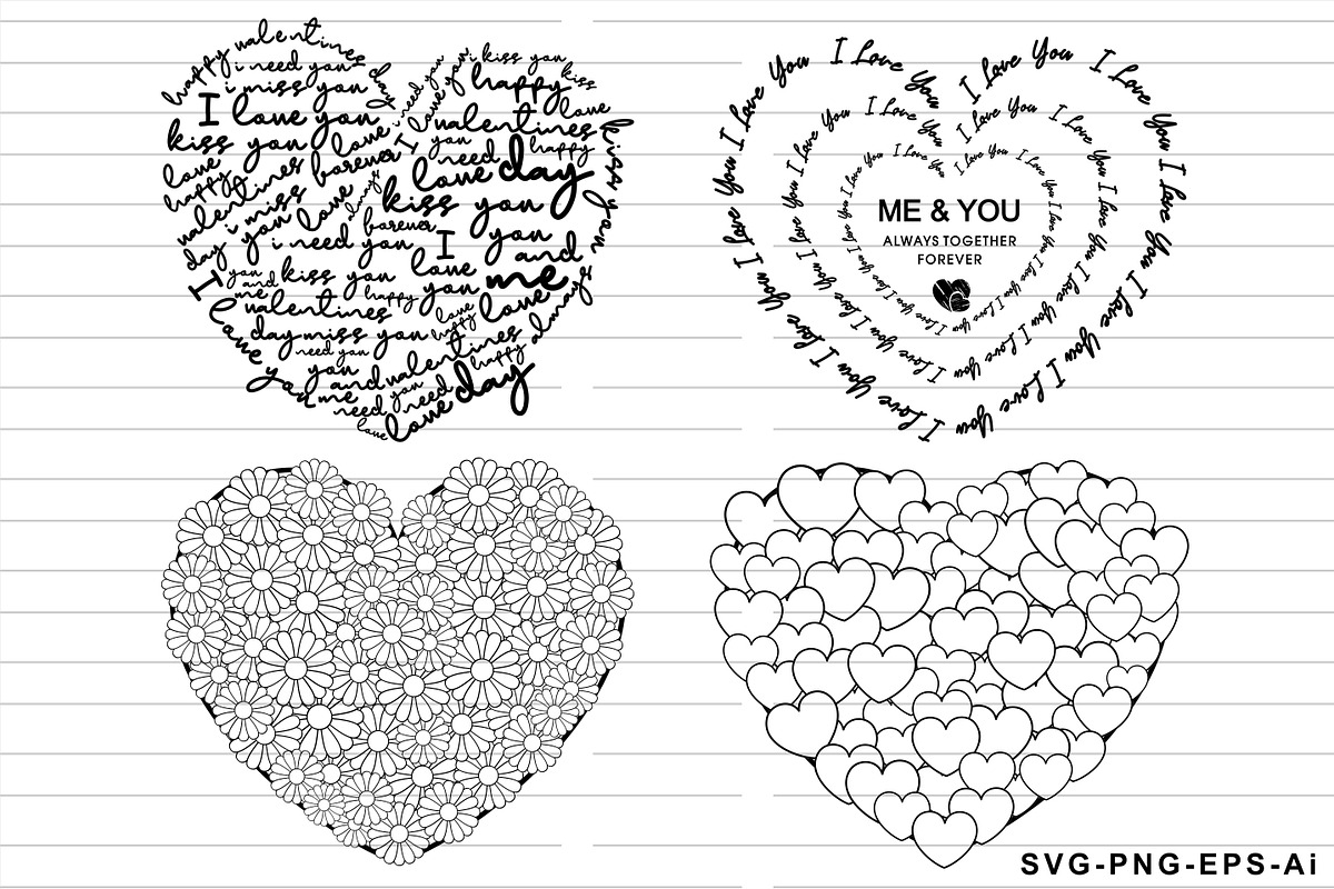 Valentines Day SVG Bundle 500 Design, an Object Graphic by D2PUTRI (Photo 29 of 31)