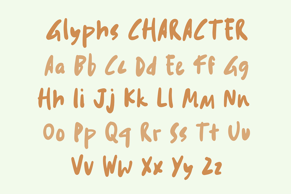 Paniatte Cake Sweet Display Font, a Handwritten Font by Tera Asset Garage (Photo 3 of 7)
