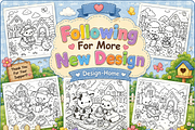 Cute & Cozy Farm Animals Color Book, a Person Illustration by Design Home (Thumbnail 4 of 5)