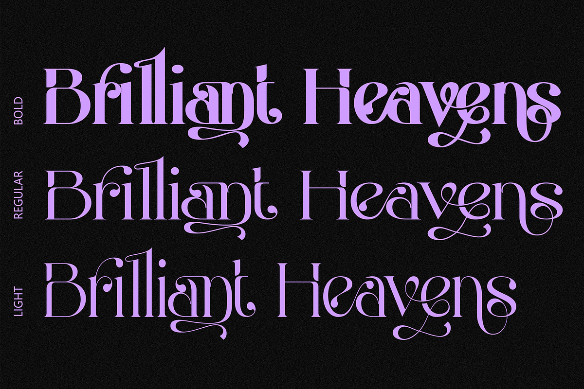 Brilliant Heavens Font, a Serif Font by 177Studio (Photo 9 of 9)