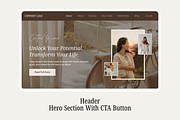 Life Coach Canva Website Template, a Landing Page Template by Snapybiz (Thumbnail 2 of 10)