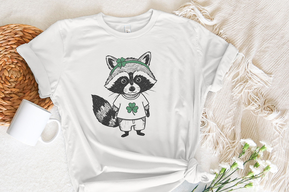 Funny Raccoon St Patricks Day PNG,, an Illustration by SharpMarketplace (Photo 7 of 9)