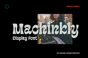 Machinkly Display Font, a Sans Serif Font by Maulana Creative