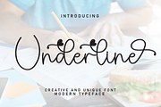 Underline | Script Font, a Handwritten Font by Scratchones (Thumbnail 1 of 9)