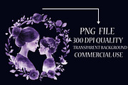 Purple Mother's Day Sublimation Clip, an Illustration by Libby Wishes (Thumbnail 5 of 6)