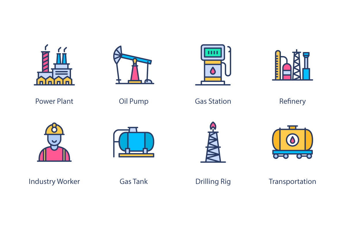 32 Oil Industry Icons, an Outline Icon by vectorstank (Photo 3 of 6)