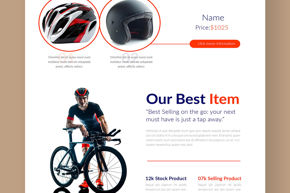 Ecommerce Landing Page Layout, a Landing Page Template by CreativeShaper (Photo 5 of 6)