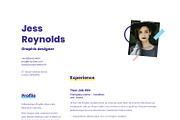 Jess | CV / resume template, a Resume Template by CV house (Thumbnail 4 of 9)