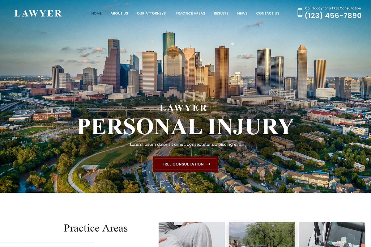 Lawyer Website, a Landing Page Template by simplywebs (Photo 2 of 2)