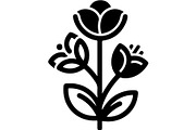 Cute Flower Silhouette Mega, an Object Graphic by Creativeshirt (Thumbnail 3 of 12)