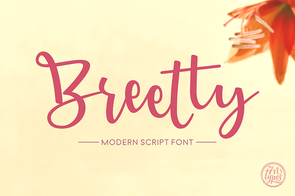 Breetty Font preview 5
