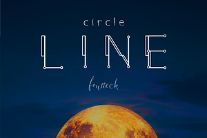 Circle Line Font