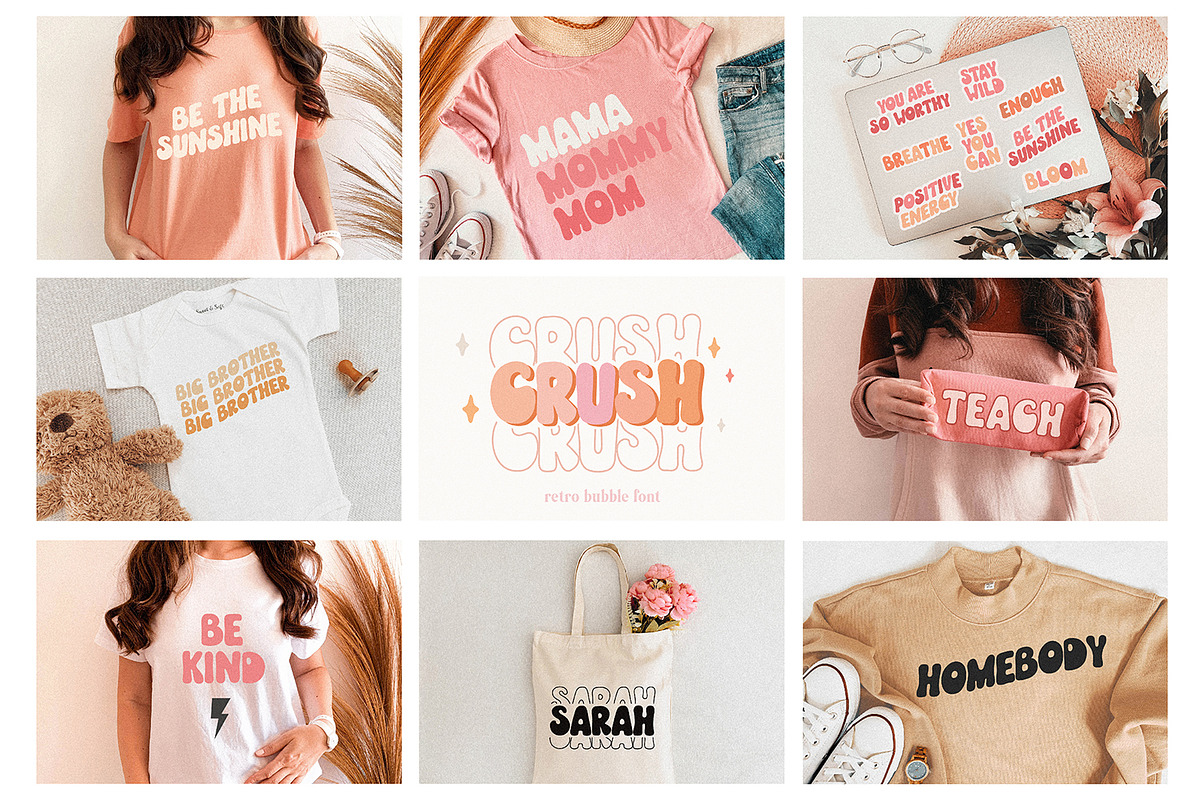 Groovy Bundle - 8 Retro Fonts, a Handwritten Font by BarcelonaShop (Photo 6 of 7)