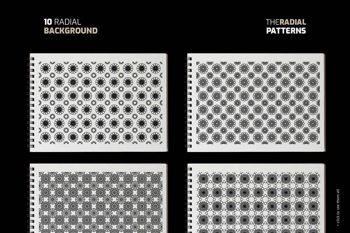 Radial Patterns Kit, a Pattern Graphic by Juru Rancang Graphic (Photo 3 of 6)