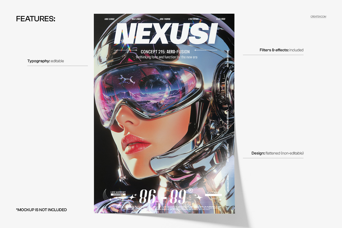 Beyond the New Era Poster Template, a Poster Template by creatsy5 (Photo 2 of 4)