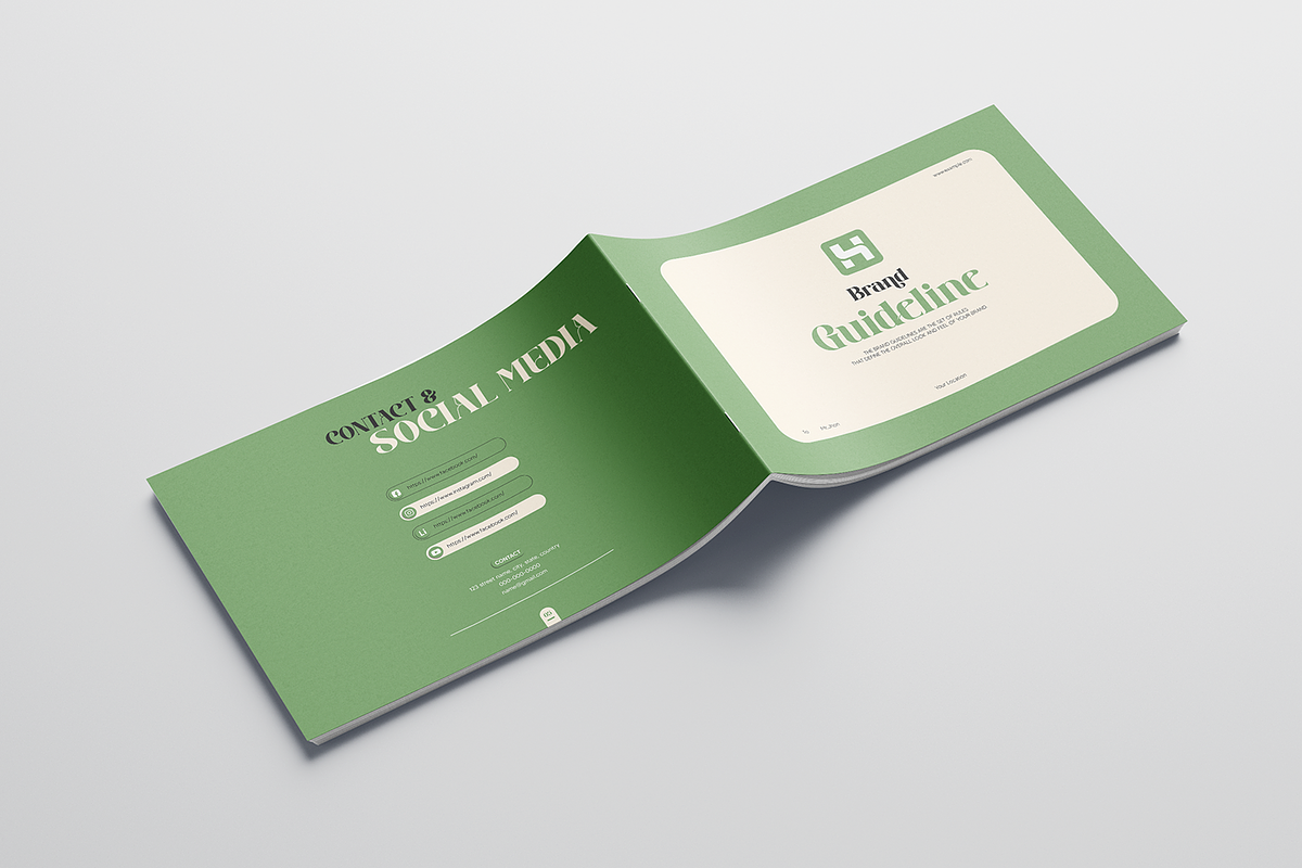 Brand Guideline Template Brochure, a Brochure Template by crazyOWL (Photo 5 of 5)