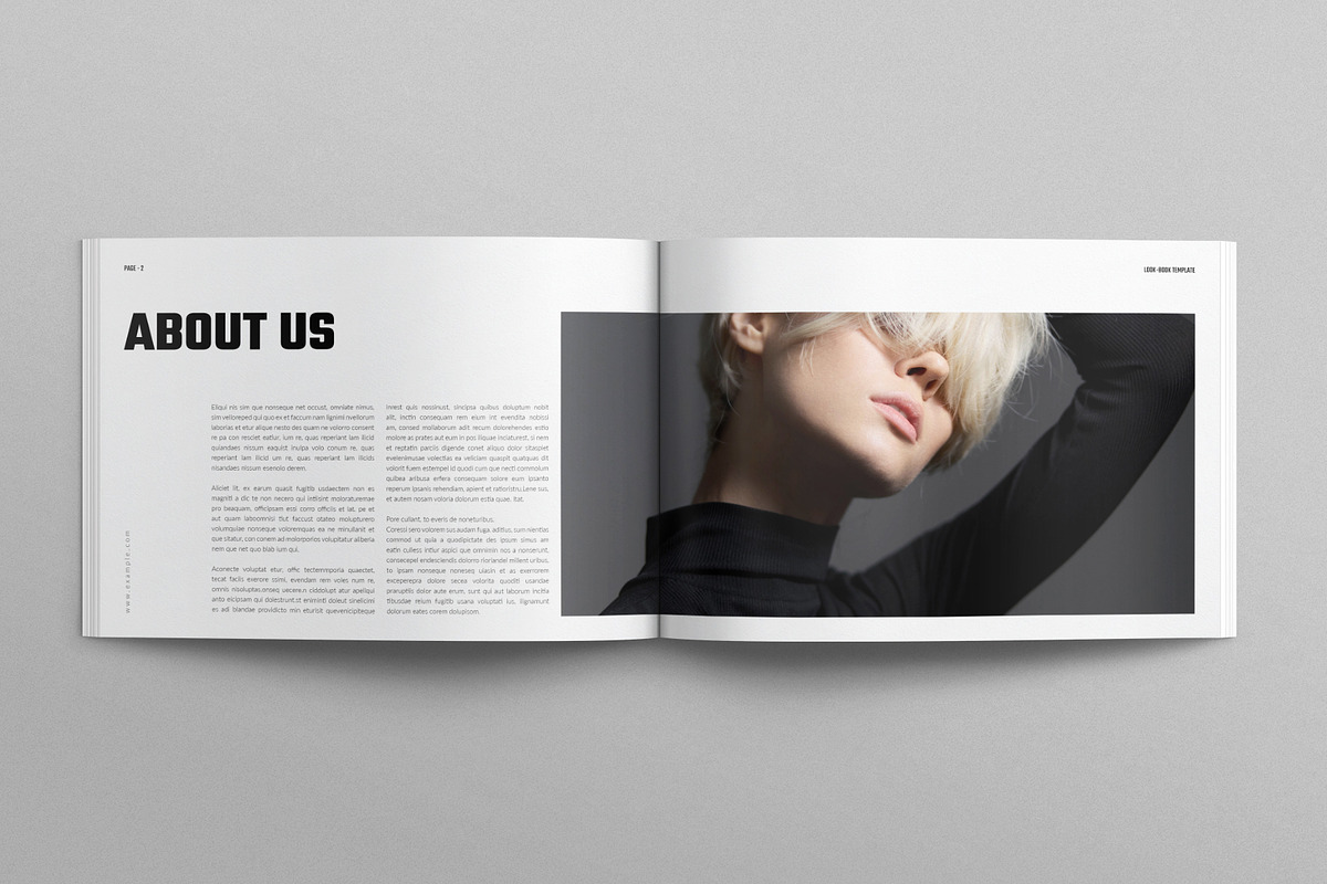 Look Book Template Landscape, a Brochure Template by E-Type (Photo 2 of 7)