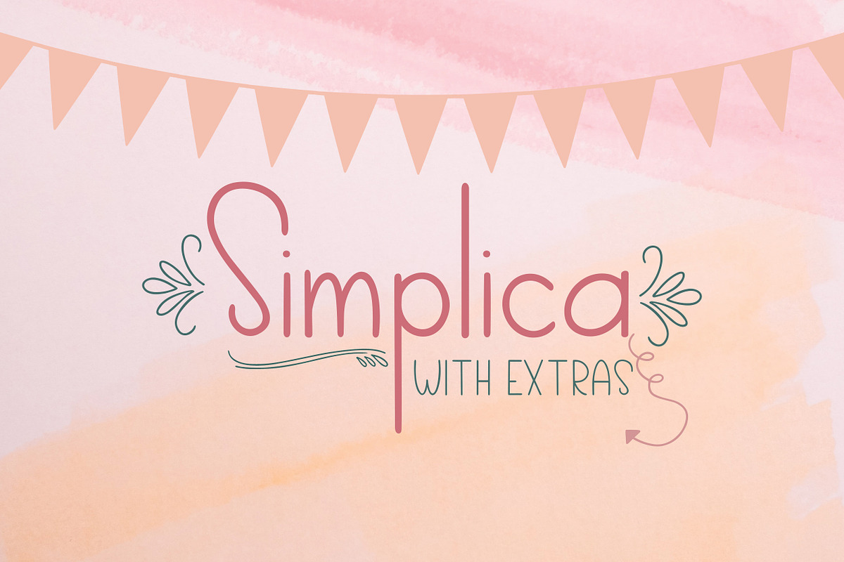 Simplica | A Unique Monoline Font, a Sans Serif Font by Emalee Roth (Photo 1 of 8)
