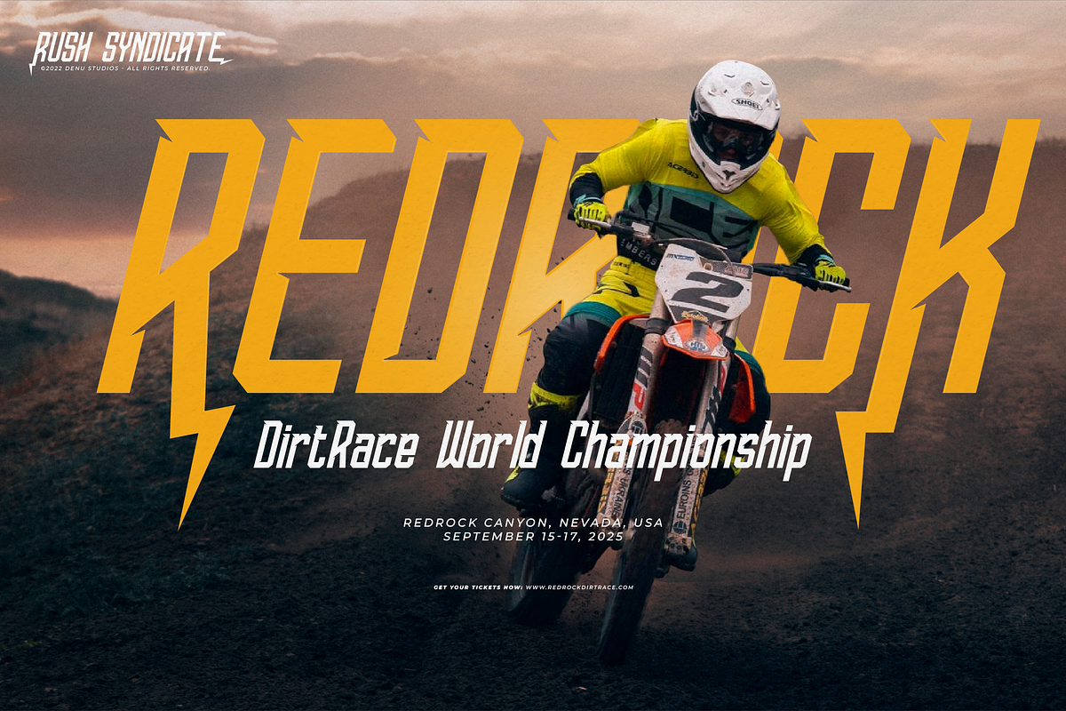 Rush Syndicate | Condensed Racing, a Sans Serif Font by Denustudios (Photo 3 of 12)