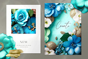 Blue flowers collection, a Background Graphic by MONO KEY STUDIO (Thumbnail 5 of 8)