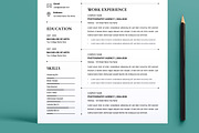 Resume Template Design Layout, a Resume Template by MightyDesign (Thumbnail 3 of 8)