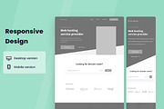 Hosting Server Wireframe Website, a Wireframe Template by INSPR STD (Thumbnail 3 of 6)