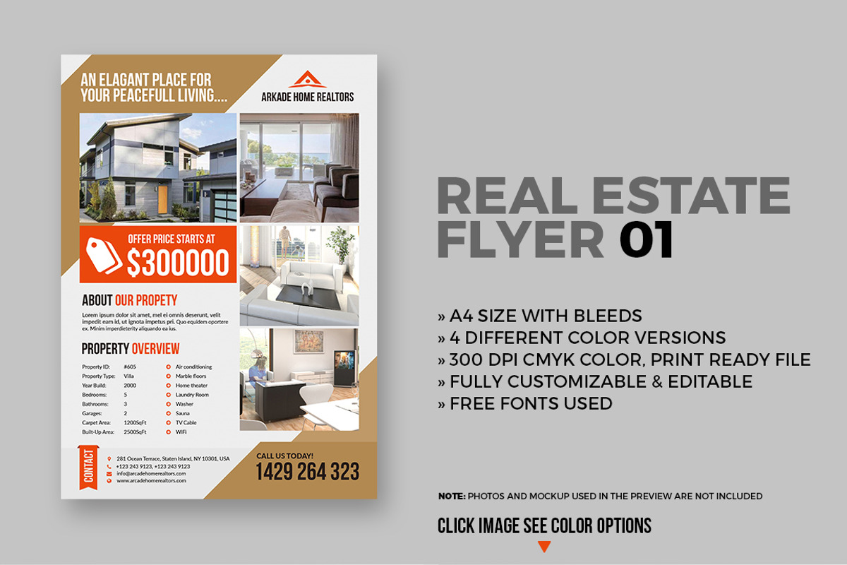 15 Real Estate Flyers Bundle, a Flyer Template by GraphicsEgg (Photo 2 of 16)