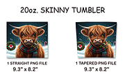 Cute Christmas Highland Cow Tumbler, an Arts & Entertainment Photo by LamanAzalea (Thumbnail 2 of 2)