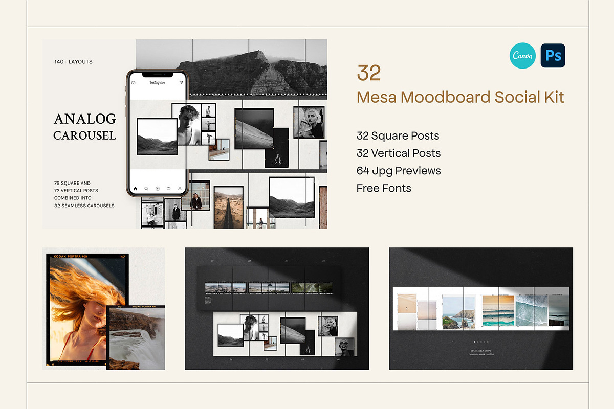 Analog BUNDLE Elements & Templates, a Social Media Template by Sparrow & Snow (Photo 3 of 7)