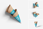 Cone Label Mockup, a Product Mockup by MrLetters (Thumbnail 1 of 5)
