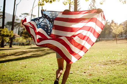 Celebrating fourth of July, a Person Photo by Jacob Lund
