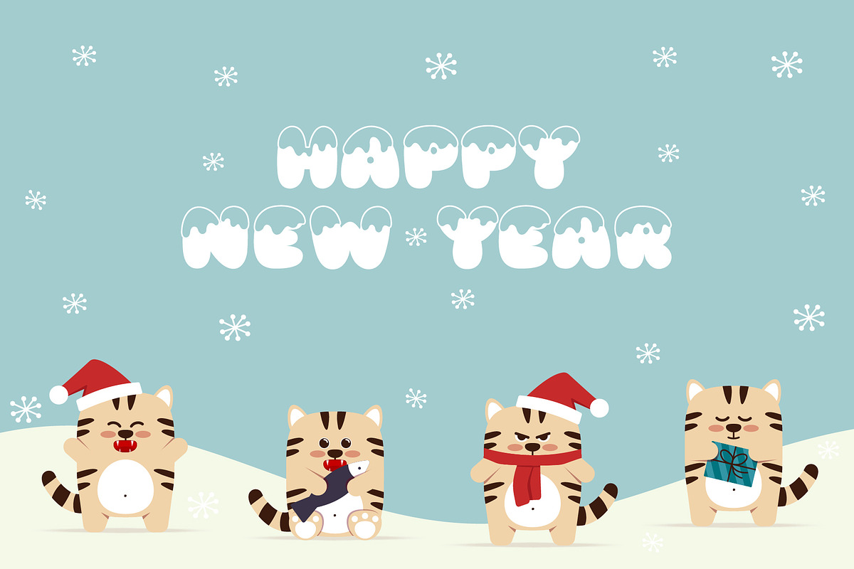 Snow Winter Decorative Font, a Font by Fox7 By Rattana (Photo 6 of 8)