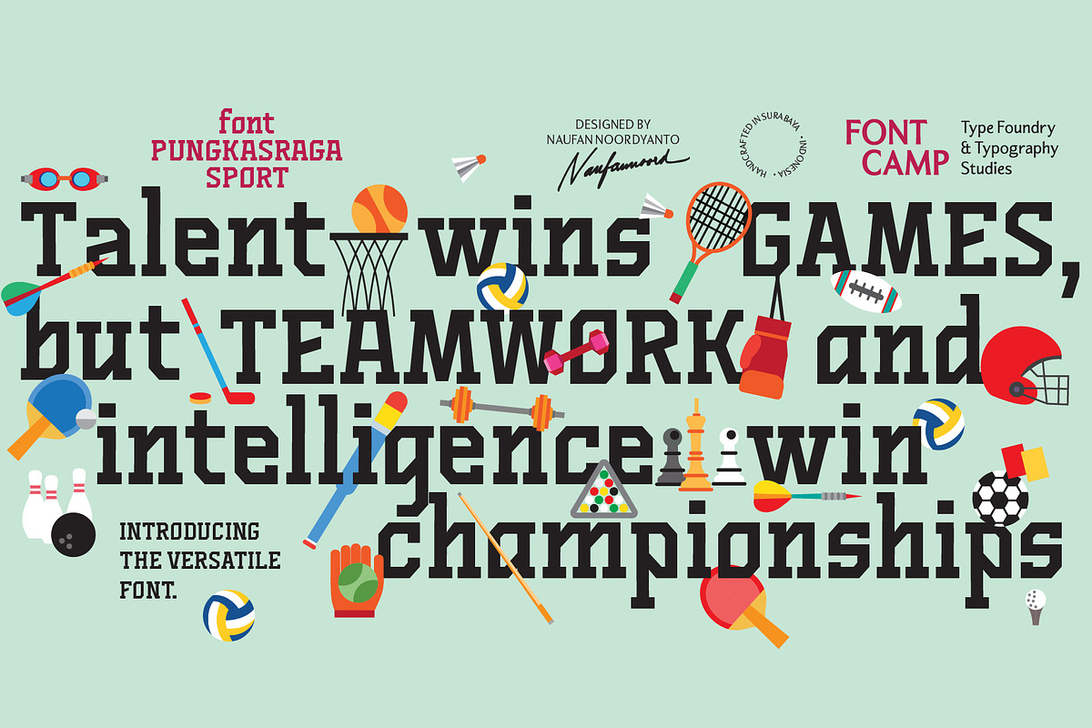 Pungkasraga Sport Font, a Serif Font by Fontcamp Type Foundry (Photo 5 of 8)