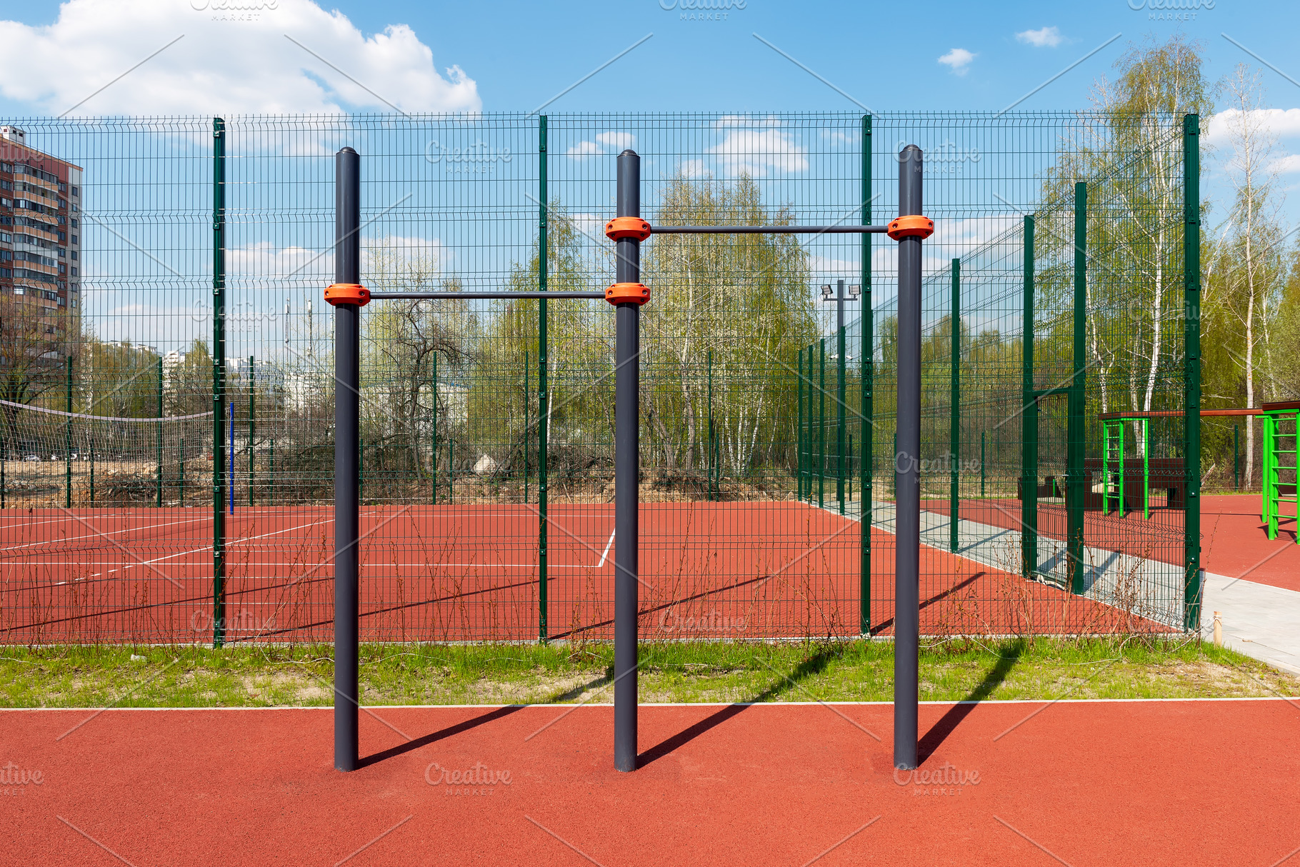 Outdoor gym for street workout, a Sports & Recreation Photo by FedotovAnatoly