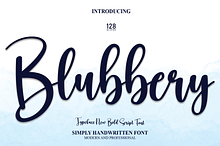 Blubbery | Script Font