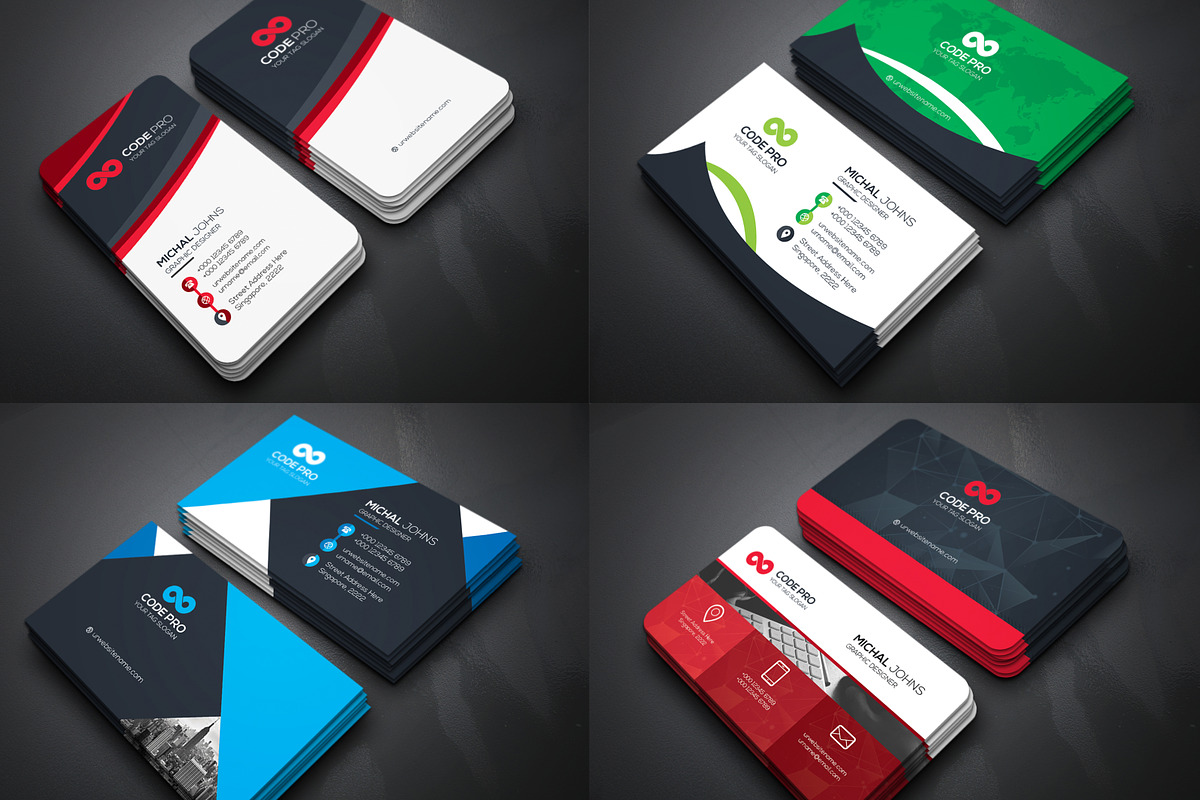 50 Business Cards Bundle, a Business Card Template by Genereux Art (Photo 3 of 12)
