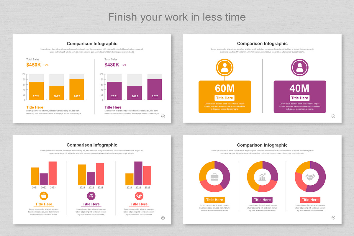 Comparison Infographic Templates EPS