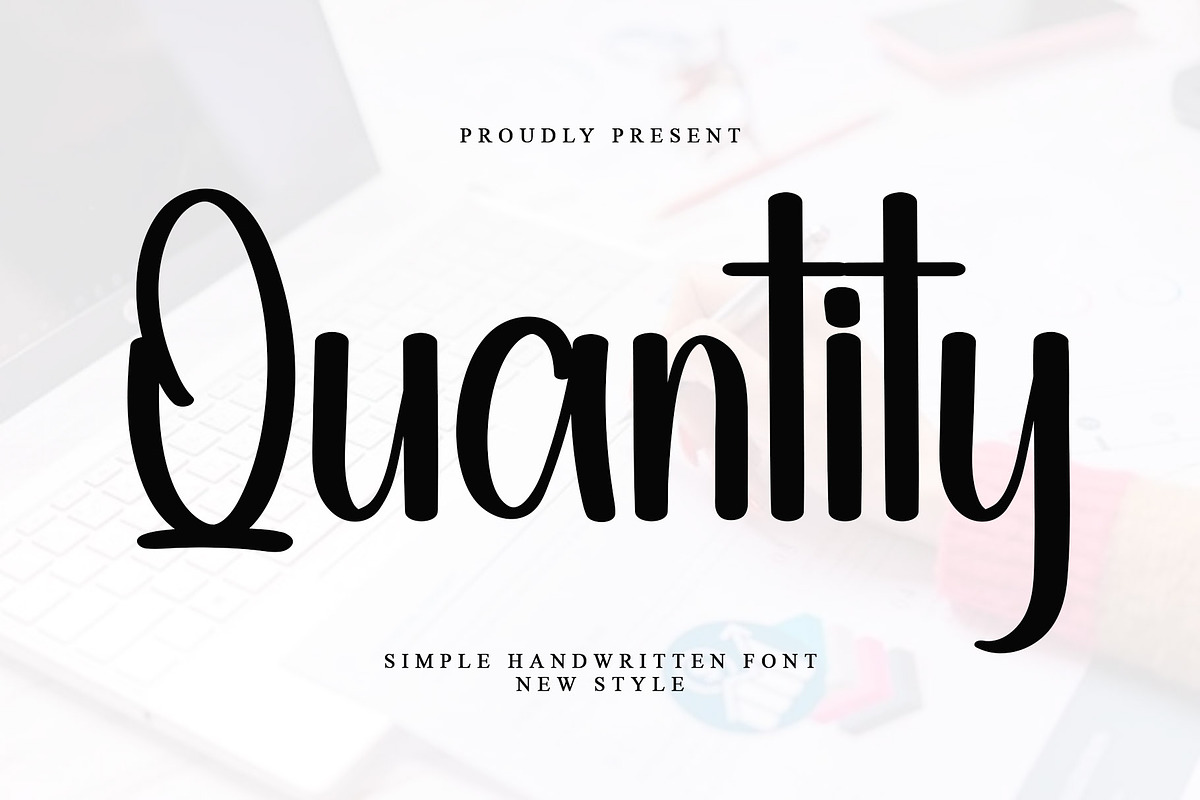 Quantity, a Handwritten Font by FreshTypeINK (Photo 1 of 7)