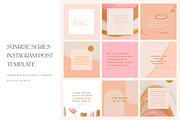 Sunrise Instagram Post Template Set, a Social Media Template by Brighten Made (Thumbnail 1 of 4)
